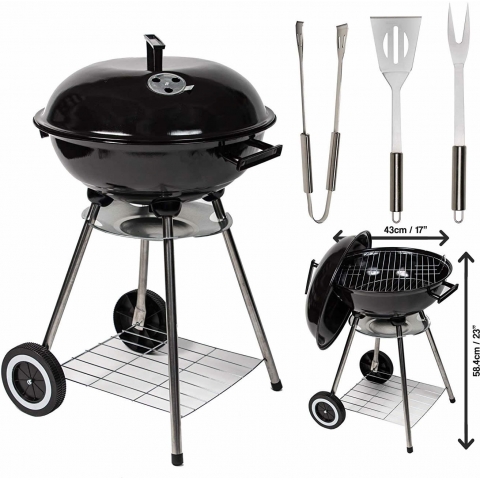 MYLEK Charcoal BBQ Grill with Accessories