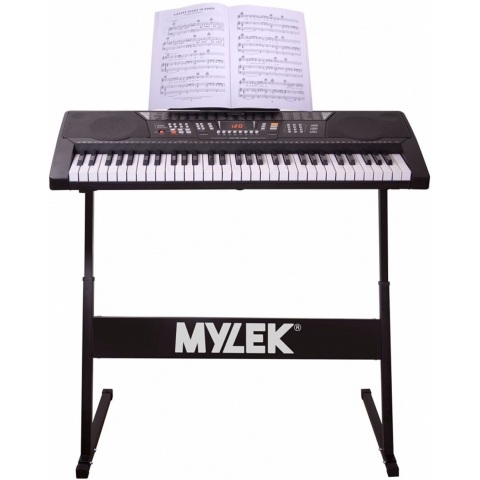 MYLEK 61-Key Electric Musical Keyboard Piano with Stand