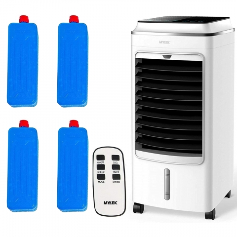 MYLEK 4L Remote Control Air Cooler with LED Display and Ice Packs Thumbnail