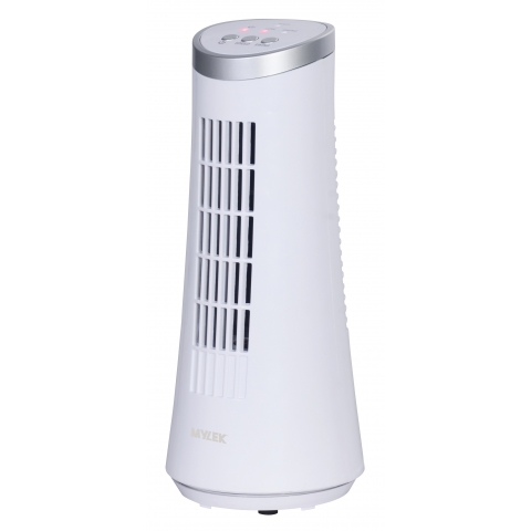 MYLEK White Desktop Tower Fan