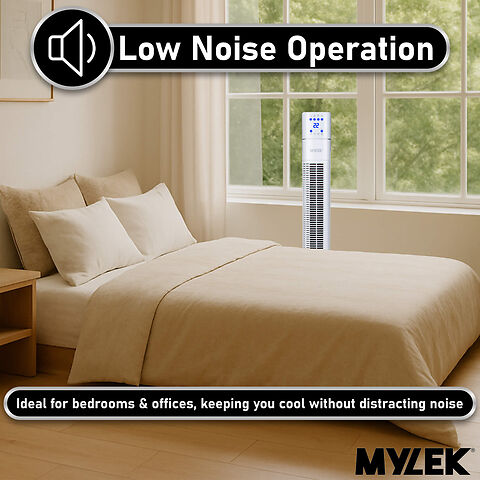 8 - 48 Inch White Tower Fan Low Noise.jpg